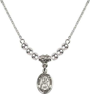 Collar de cristal de Santa Francisca de Roma | 1/2 pulgada | Cuentas de 4 mm | N22-9365