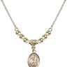 Saint Kieran Crystal Necklace | 1/2 inch | 4mm Beads   14kt Gold Filled