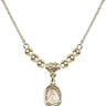 Saint Rose Philippine Duchesne Crystal Necklace | 1/2 inch | 4mm Beads   14kt Gold Filled