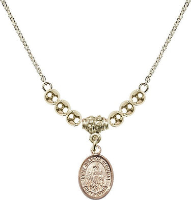 Collar de cristal Santa Juliana de Cumas | 1/2 pulgada | Cuentas de 4 mm | N22-9372