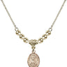 Saint Andrew Kim Taegon Crystal Necklace | 1/2 inch | 4mm Beads   14kt Gold Filled