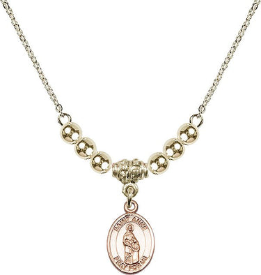 Collar Santa Ana con Cristales | 1/2 pulgada | Cuentas de 4 mm | N22-9374