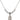 Saint Anne Crystal Necklace | 1/2 inch | 4mm Beads   Sterling Silver