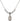 Saint Anne Crystal Necklace | 1/2 inch | 4mm Beads   Sterling Silver
