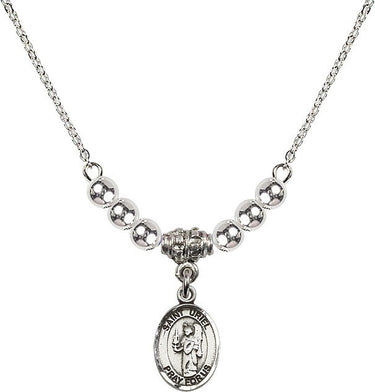 Collar de cristal del Arcángel San Uriel | 1/2 pulgada | Cuentas de 4 mm | N22-9378