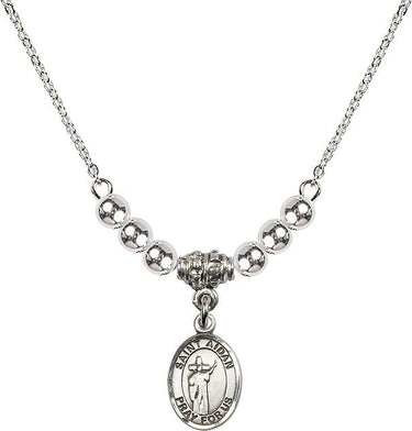 Collar de cristal de San Aidán de Lindisfarne | 1/2 pulgada | Cuentas de 4 mm | N22-9381