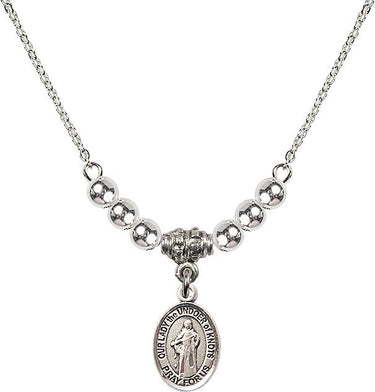 Collar de cristal de Nuestra Señora Desatanudos | 1/2 pulgada | Cuentas de 4 mm