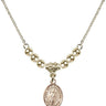 Saint Ivo of Kermartin Crystal Necklace | 1/2 inch | 4mm Beads   14kt Gold Filled