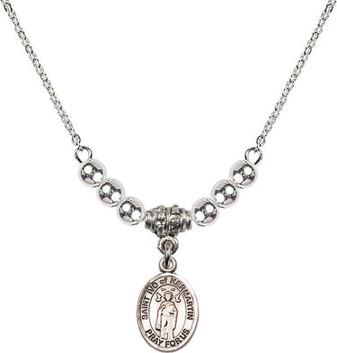 Collar de cristal de San Ivo de Kermartin | 1/2 pulgada | Cuentas de 4 mm | N22-9384