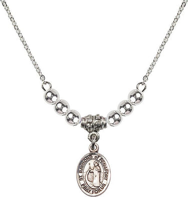 Collar de cristal de San Raimundo de Peñafort | 1,27 cm | Cuentas de 4 mm | N22-9385