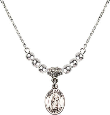 Collar de cristal de San Drogo | 1/2 pulgada | Cuentas de 4 mm | N22-9386