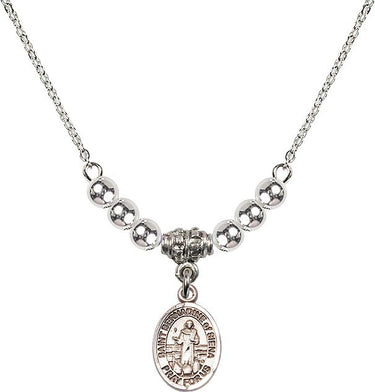 Collar de cristal de San Bernardino de Siena | 1/2 pulgada | Cuentas de 4 mm | N22-9387