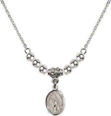 Collar de cristal de Nuestra Señora de la Asunción | 1/2 pulgada | Cuentas de 4 mm | N22-9388