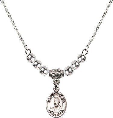 Collar de cristal del Beato Miguel Pro | 1/2 pulgada | Cuentas de 4 mm | N22-9389