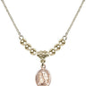 Jeanne Chezard de Matel Crystal Necklace | 1/2 inch | 4mm Beads   14kt Gold Filled