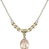 Saint Seraphina Crystal Necklace | 1/2 inch | 4mm Beads   14kt Gold Filled