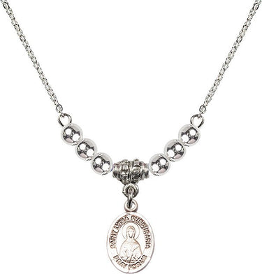 Collar de cristal Santa Lidia Purpuraria | 1,27 cm | Cuentas de 4 mm