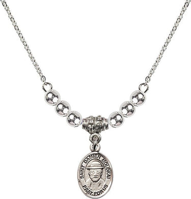 Collar de cristal de San Damián de Molokai | 1/2 pulgada | Cuentas de 4 mm
