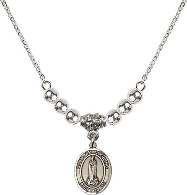 Collar de cristal Nuestra Señora de Kibeho | 1/2 pulgada | Cuentas de 4 mm