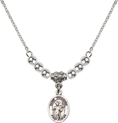 Collar de Cristal San Teodoro Estratelates | 1/2 pulgada | Cuentas de 4 mm