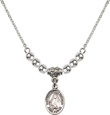 Collar de cristal de Santa María Bertilla Boscardin | 1/2 pulgada | Cuentas de 4 mm