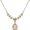 Saint Mary Magdalene of Canossa Crystal Necklace | 1/2 inch   14kt Gold Filled