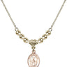 Saint Medard of Noyon Crystal Necklace | 1/2 inch | 4mm Beads   14kt Gold Filled