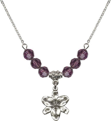 Chastity Birthstone Necklace | 5/8 inch | 6mm Beads
