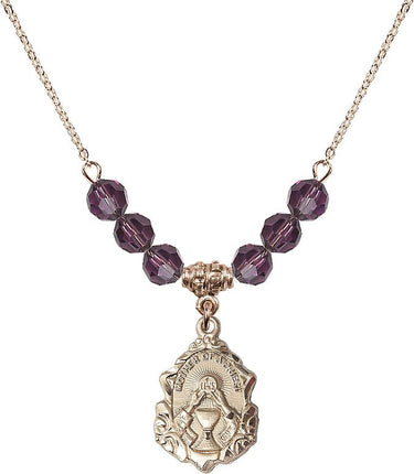 Mother of a Priest Birthstone Necklace | 3/4 inch | 6mm Beads