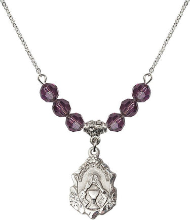 Mother of a Priest Birthstone Necklace | 3/4 inch | 6mm Beads