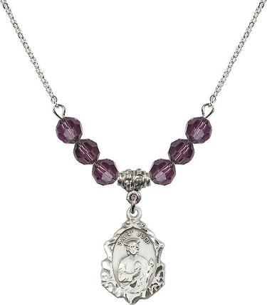 St. Jude Birthstone Necklace | 3/4 inch | 6mm Beads