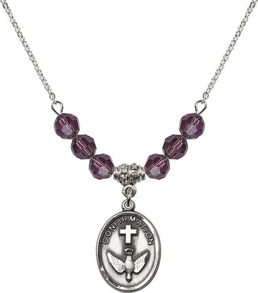 Confirmation Birthstone Necklace | 3/4 inch | 6mm Beads