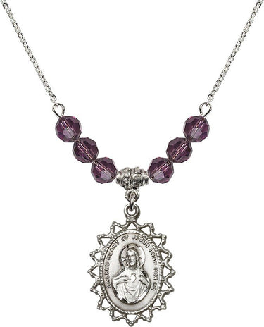 Collar escapulario de piedra de nacimiento | 2,54 cm | Cuentas de 6 mm