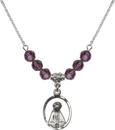 Madonna Birthstone Necklace | 3/4 inch | 6mm Beads