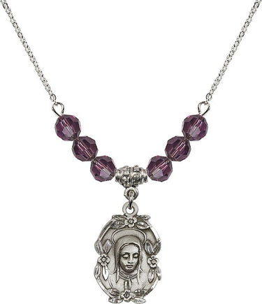 Madonna Birthstone Necklace | 7/8 inch | 6mm Beads | N30-1647