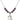 Saint Andrew the Apostle Birthstone Necklace | 3/4 inch | 6mm Beads  Amethyst Sterling Silver