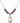 Saint Andrew the Apostle Birthstone Necklace | 3/4 inch | 6mm Beads  Amethyst Sterling Silver