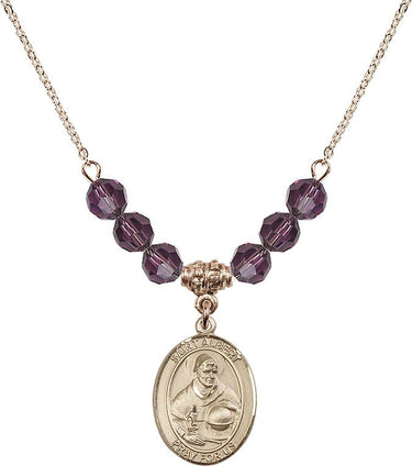 Collar con piedra natal de San Alberto Magno | 1,9 cm