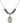 Saint Apollonia Birthstone Necklace | 3/4 inch | 6mm Beads  Amethyst Sterling Silver