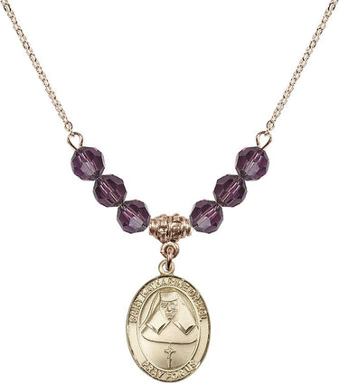 Saint Katharine Drexel Birthstone Necklace | 3/4 inch