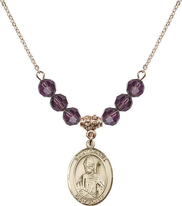St. Dennis Birthstone Necklace | 3/4 inch | 6mm Beads
