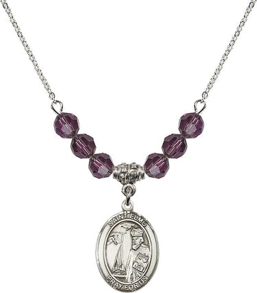 St. Elmo Birthstone Necklace | 3/4 inch | 6mm Beads
