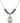 Saint Martha Birthstone Necklace | 3/4 inch | 6mm Beads  Amethyst Sterling Silver