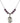 Saint Michael the Archangel Birthstone Necklace | 3/4 inch | 6mm Beads  Amethyst Sterling Silver