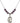 Saint Theresa Birthstone Necklace | 3/4 inch | 6mm Beads  Amethyst Sterling Silver