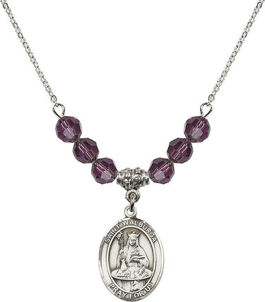 Collar de natalicio de Santa Walburga | 1,9 cm | Cuentas de 6 mm