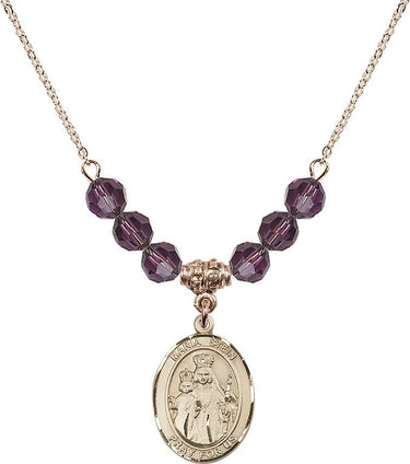 Maria Stein Birthstone Necklace | 3/4 inch | 6mm Beads