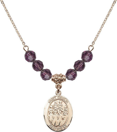 Collar de la piedra de nacimiento del Coro de Santa Cecilia | 1.9 cm | Cuentas de 6 mm