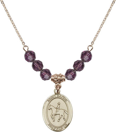 Collar de nacimiento ecuestre de Santa Kateri Tekakwitha | 1,9 cm