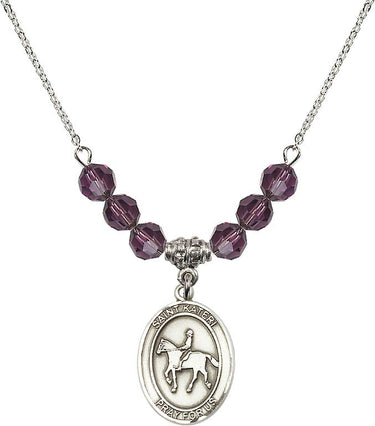 Collar de nacimiento ecuestre de Santa Kateri Tekakwitha | 1,9 cm